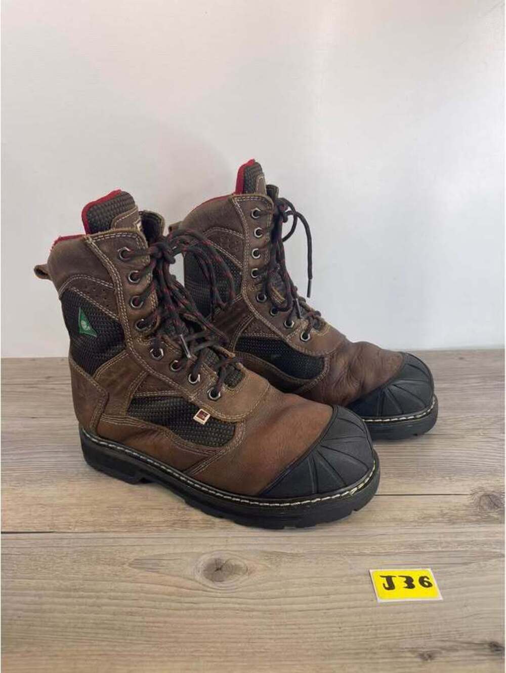 Big Bill Work Boots Men Size 7 Brown Leather Safety Toe CSA ASTM BB4014
